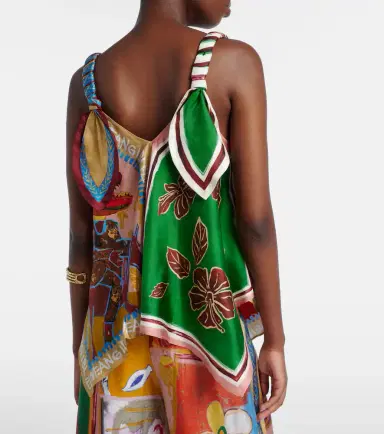 ALÉMAIS Alémais x MLAK printed silk twill top | Thumbnail 5 ALÉMAIS Alémais x MLAK printed silk twill top | Thumbnail 5
