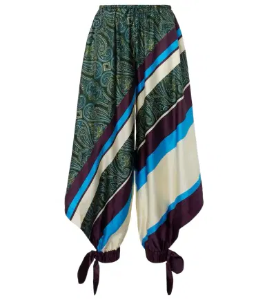 ALÉMAIS Alémais Joni printed silk twill balloon pants | Thumbnail 1 ALÉMAIS Alémais Joni printed silk twill balloon pants | Thumbnail 1
