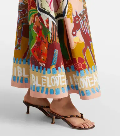 ALÉMAIS Alémais x MLAK printed linen-blend midi dress | Thumbnail 4 ALÉMAIS Alémais x MLAK printed linen-blend midi dress | Thumbnail 4