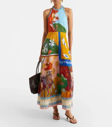 ALÉMAIS Alémais x MLAK printed linen-blend midi dress | Thumbnail 5 ALÉMAIS Alémais x MLAK printed linen-blend midi dress | Thumbnail 5