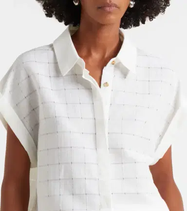 Asceno Andra linen and cotton checked shirt | Thumbnail 4 Asceno Andra linen and cotton checked shirt | Thumbnail 4