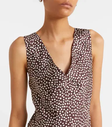 ASCENO Provence polka-dot silk twill slip dress | Thumbnail 3 ASCENO Provence polka-dot silk twill slip dress | Thumbnail 3