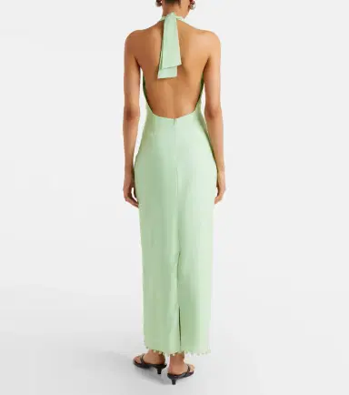 Cala de la Cruz Orly halterneck linen midi dress | Thumbnail 5 Cala de la Cruz Orly halterneck linen midi dress | Thumbnail 5