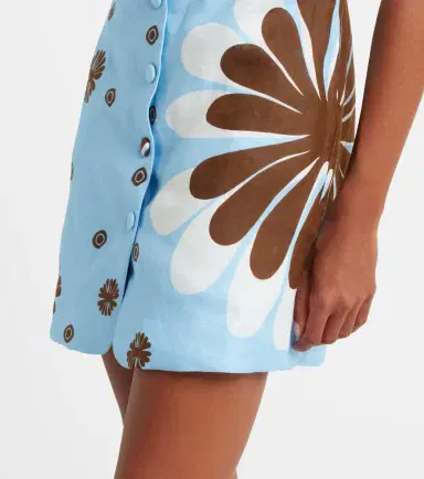 Cala de la Cruz Rhoda floral linen minidress | Thumbnail 3 Cala de la Cruz Rhoda floral linen minidress | Thumbnail 3