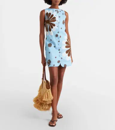 Cala de la Cruz Rhoda floral linen minidress | Thumbnail 4 Cala de la Cruz Rhoda floral linen minidress | Thumbnail 4