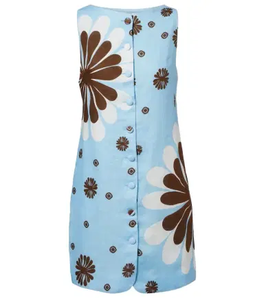 Cala de la Cruz Rhoda floral linen minidress | Thumbnail 1 Cala de la Cruz Rhoda floral linen minidress | Thumbnail 1