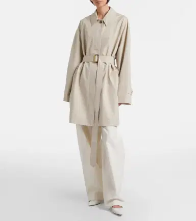 The Row Amaya belted cotton car coat | Thumbnail 2 The Row Amaya belted cotton car coat | Thumbnail 2