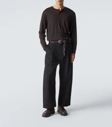 Studio Nicholson Kuyto wool Henley shirt | Thumbnail 5 Studio Nicholson Kuyto wool Henley shirt | Thumbnail 5