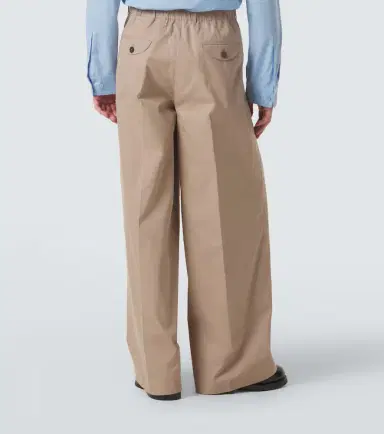 Jil Sander Cotton drill wide-leg pants | Thumbnail 4 Jil Sander Cotton drill wide-leg pants | Thumbnail 4