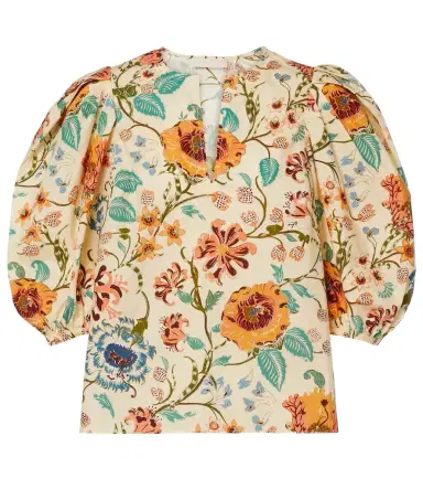Ulla Johnson Florielle floral cotton top | Thumbnail 1 Ulla Johnson Florielle floral cotton top | Thumbnail 1
