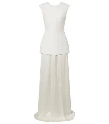 RÓHE Róhe Silk-trimmed wool-blend gown | Thumbnail 1 RÓHE Róhe Silk-trimmed wool-blend gown | Thumbnail 1