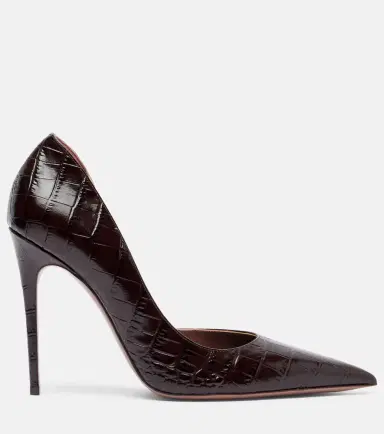 Paris Texas Vera croc-effect leather pumps | Thumbnail 4 Paris Texas Vera croc-effect leather pumps | Thumbnail 4