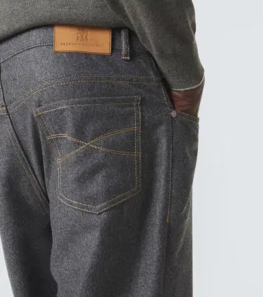 Brunello Cucinelli Virgin wool flannel straight pants | Thumbnail 5 Brunello Cucinelli Virgin wool flannel straight pants | Thumbnail 5
