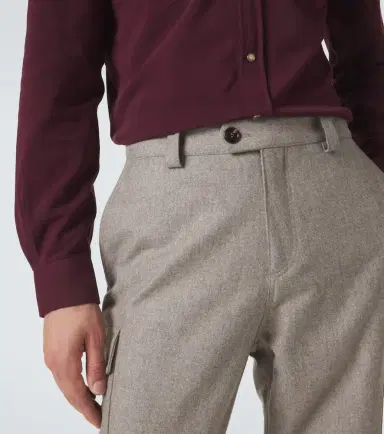 Brunello Cucinelli Wool tapered pants | Thumbnail 5 Brunello Cucinelli Wool tapered pants | Thumbnail 5