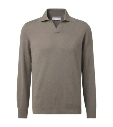 Brunello Cucinelli Cashmere polo sweater | Thumbnail 1 Brunello Cucinelli Cashmere polo sweater | Thumbnail 1