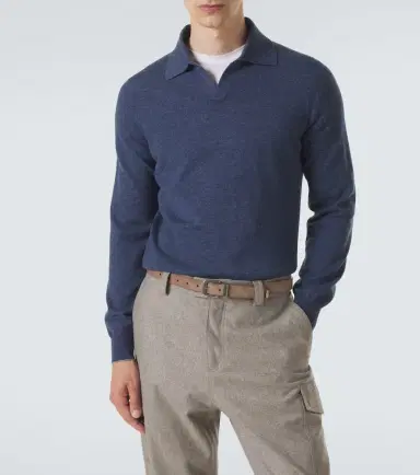 Brunello Cucinelli Cashmere polo sweater | Thumbnail 5 Brunello Cucinelli Cashmere polo sweater | Thumbnail 5
