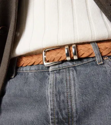 Brunello Cucinelli Braided suede belt | Thumbnail 2 Brunello Cucinelli Braided suede belt | Thumbnail 2