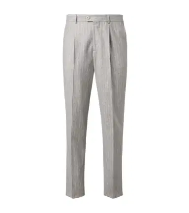 Brunello Cucinelli Pinstripe wool and cashmere tapered pants | Thumbnail 1 Brunello Cucinelli Pinstripe wool and cashmere tapered pants | Thumbnail 1