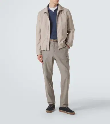 Brunello Cucinelli Leather-trimmed suede sneakers | Thumbnail 7 Brunello Cucinelli Leather-trimmed suede sneakers | Thumbnail 7