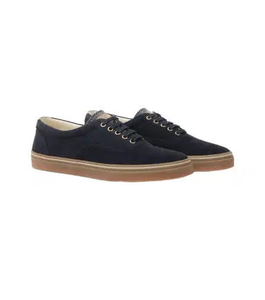 Brunello Cucinelli Leather-trimmed suede sneakers | Thumbnail 1 Brunello Cucinelli Leather-trimmed suede sneakers | Thumbnail 1