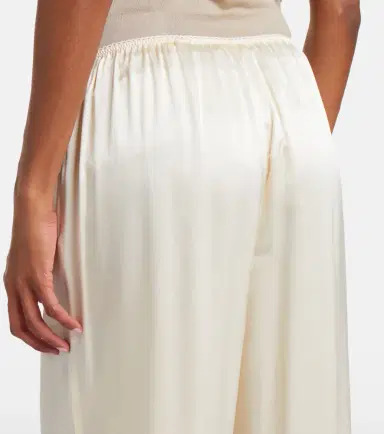DÔEN Dôen Lavon fringed silk satin wide-leg pants | Thumbnail 6 DÔEN Dôen Lavon fringed silk satin wide-leg pants | Thumbnail 6