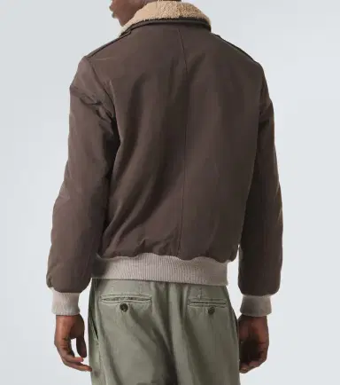 Brunello Cucinelli Shearling-trimmed blouson jacket | Thumbnail 5 Brunello Cucinelli Shearling-trimmed blouson jacket | Thumbnail 5