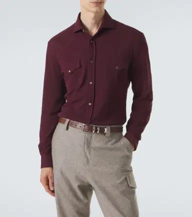 Brunello Cucinelli Cotton piqué shirt | Thumbnail 3 Brunello Cucinelli Cotton piqué shirt | Thumbnail 3