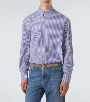 Brunello Cucinelli Striped cotton shirt | Thumbnail 6 Brunello Cucinelli Striped cotton shirt | Thumbnail 6