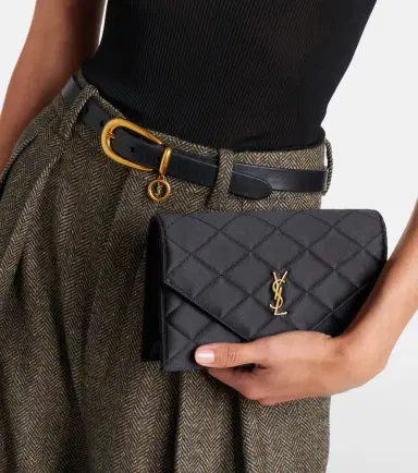 Saint Laurent Paris Mini quilted satin shoulder bag | Thumbnail 5 Saint Laurent Paris Mini quilted satin shoulder bag | Thumbnail 5