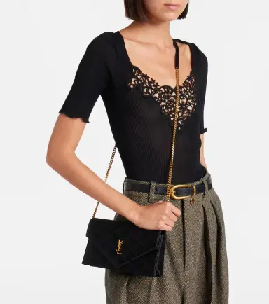 Saint Laurent Paris Mini quilted satin shoulder bag | Thumbnail 7 Saint Laurent Paris Mini quilted satin shoulder bag | Thumbnail 7