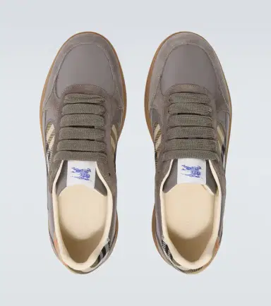 Burberry Terrace leather and suede sneakers | Thumbnail 4 Burberry Terrace leather and suede sneakers | Thumbnail 4