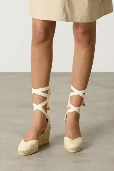 Castañer Chiara Wedge Sandal 60 - Ivory | Thumbnail 2 Castañer Chiara Wedge Sandal 60 - Ivory | Thumbnail 2