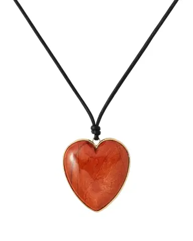 Jennifer Fisher Semi-Precious Heart Leather Cord Necklace | Thumbnail 1 Jennifer Fisher Semi-Precious Heart Leather Cord Necklace | Thumbnail 1