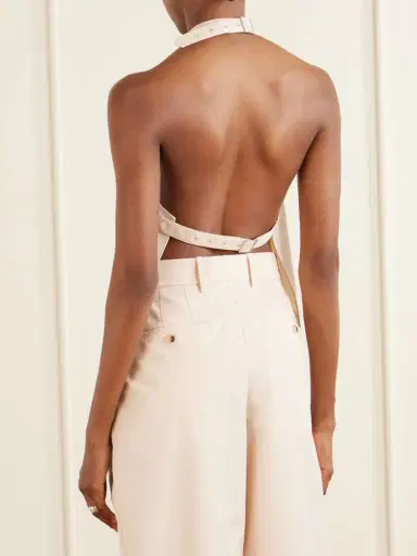 Wardrobe.NYC Cotton-blend Halterneck Top | Thumbnail 3 Wardrobe.NYC Cotton-blend Halterneck Top | Thumbnail 3