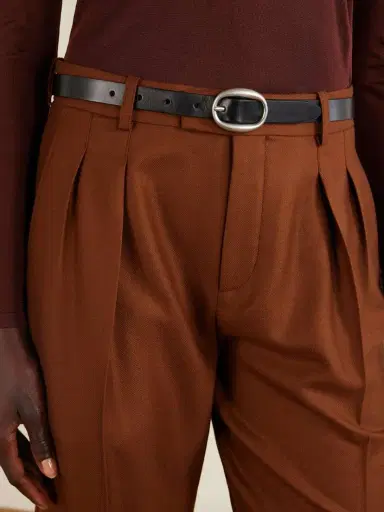 Saint Laurent Pleated Cashmere Shorts | Thumbnail 5 Saint Laurent Pleated Cashmere Shorts | Thumbnail 5