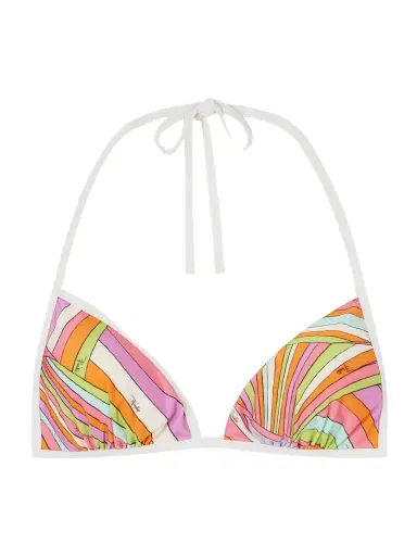 PUCCI Printed Triangle Bikini Top | Thumbnail 1 PUCCI Printed Triangle Bikini Top | Thumbnail 1