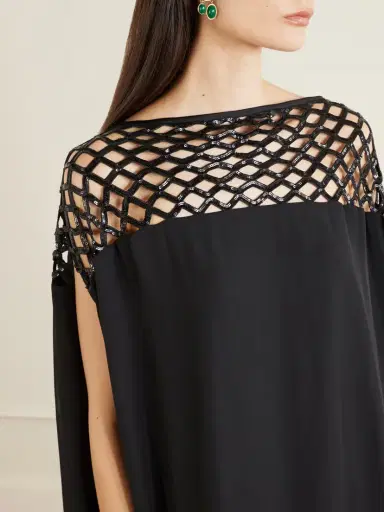 Dima Ayad Sequin-embellished Crepe Gown | Thumbnail 4 Dima Ayad Sequin-embellished Crepe Gown | Thumbnail 4