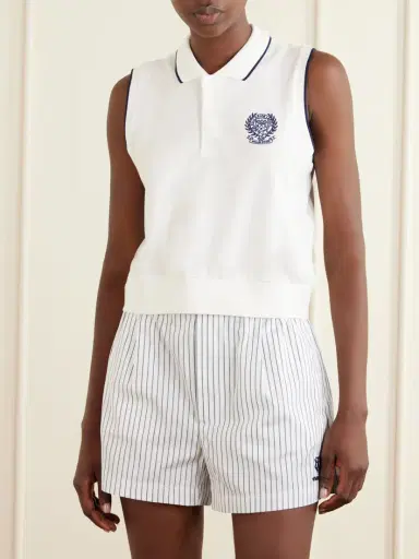 Polo Ralph Lauren + Wimbledon Logo-embroidered Cotton-blend Jersey Polo Vest | Thumbnail 3 Polo Ralph Lauren + Wimbledon Logo-embroidered Cotton-blend Jersey Polo Vest | Thumbnail 3