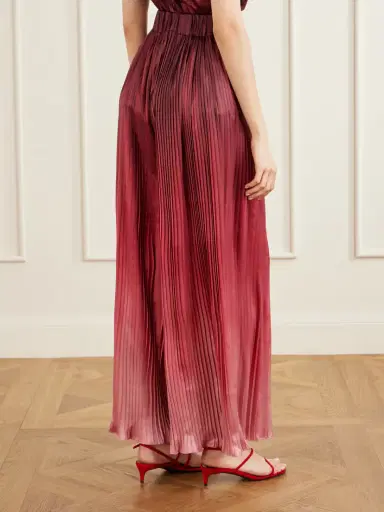 Dima Ayad Ombré Plissé-taffeta Wide-leg Pants | Thumbnail 4 Dima Ayad Ombré Plissé-taffeta Wide-leg Pants | Thumbnail 4