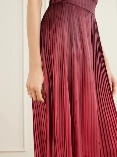 Dima Ayad Ombré Plissé-taffeta Wide-leg Pants | Thumbnail 5 Dima Ayad Ombré Plissé-taffeta Wide-leg Pants | Thumbnail 5