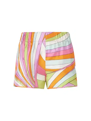 PUCCI Printed Silk-twill Shorts | Thumbnail 1 PUCCI Printed Silk-twill Shorts | Thumbnail 1