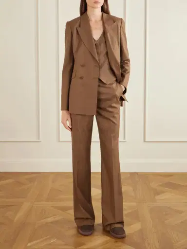 Gabriela Hearst Angela Wool Double-breasted Blazer | Thumbnail 2 Gabriela Hearst Angela Wool Double-breasted Blazer | Thumbnail 2