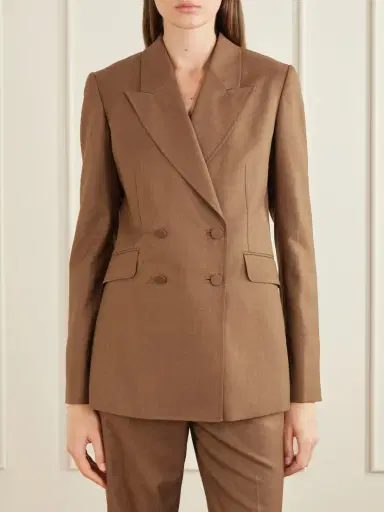 Gabriela Hearst Angela Wool Double-breasted Blazer | Thumbnail 3 Gabriela Hearst Angela Wool Double-breasted Blazer | Thumbnail 3