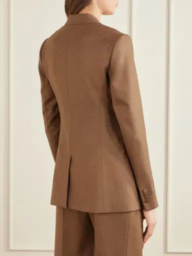 Gabriela Hearst Angela Wool Double-breasted Blazer | Thumbnail 4 Gabriela Hearst Angela Wool Double-breasted Blazer | Thumbnail 4