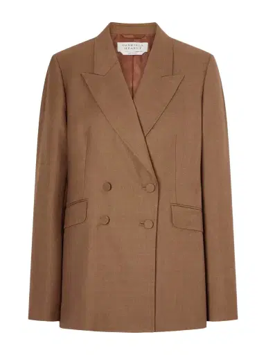 Gabriela Hearst Angela Wool Double-breasted Blazer | Thumbnail 1 Gabriela Hearst Angela Wool Double-breasted Blazer | Thumbnail 1
