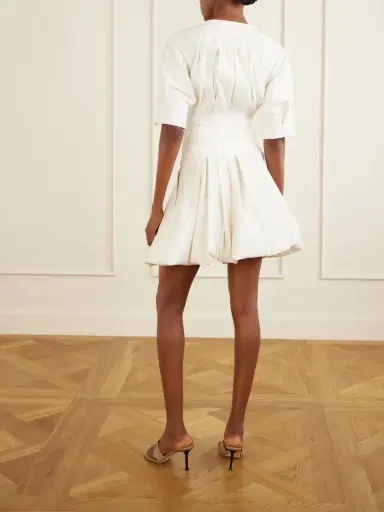 Simkhai Risel Pleated Poplin Mini Dress | Thumbnail 3 Simkhai Risel Pleated Poplin Mini Dress | Thumbnail 3