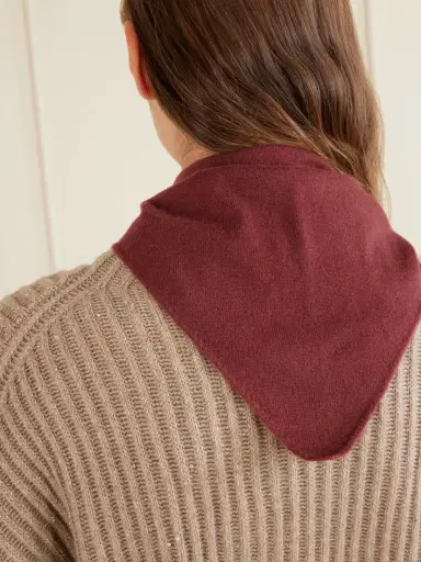 Brunello Cucinelli Bead-embellished Cashmere Scarf | Thumbnail 4 Brunello Cucinelli Bead-embellished Cashmere Scarf | Thumbnail 4