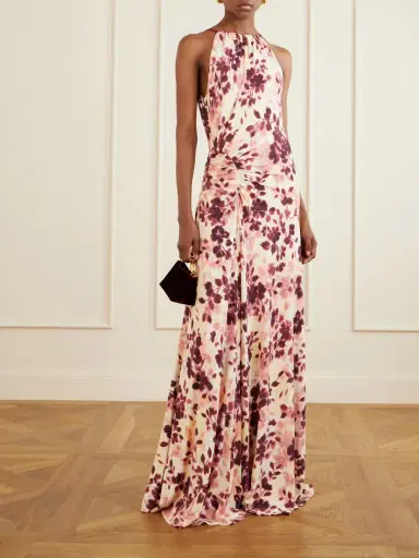 Simkhai Cerin Printed Jersey Halterneck Gown | Thumbnail 2 Simkhai Cerin Printed Jersey Halterneck Gown | Thumbnail 2