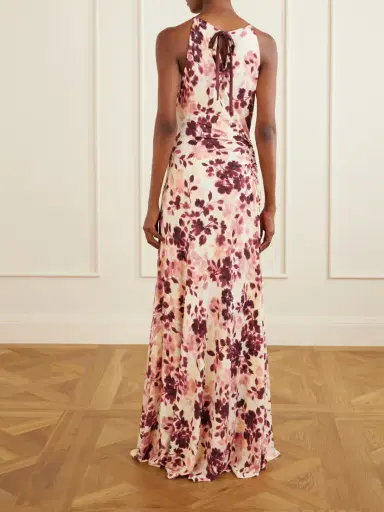 Simkhai Cerin Printed Jersey Halterneck Gown | Thumbnail 3 Simkhai Cerin Printed Jersey Halterneck Gown | Thumbnail 3