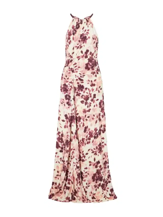 Cerin Printed Jersey Halterneck Gown Cerin Printed Jersey Halterneck Gown